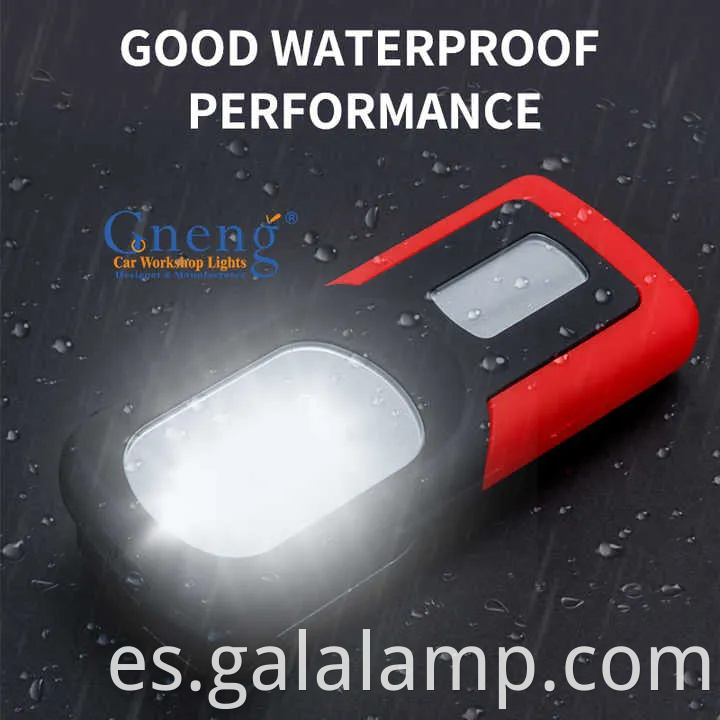 Luz de trabajo recargable USB versátil con un imán fuerte